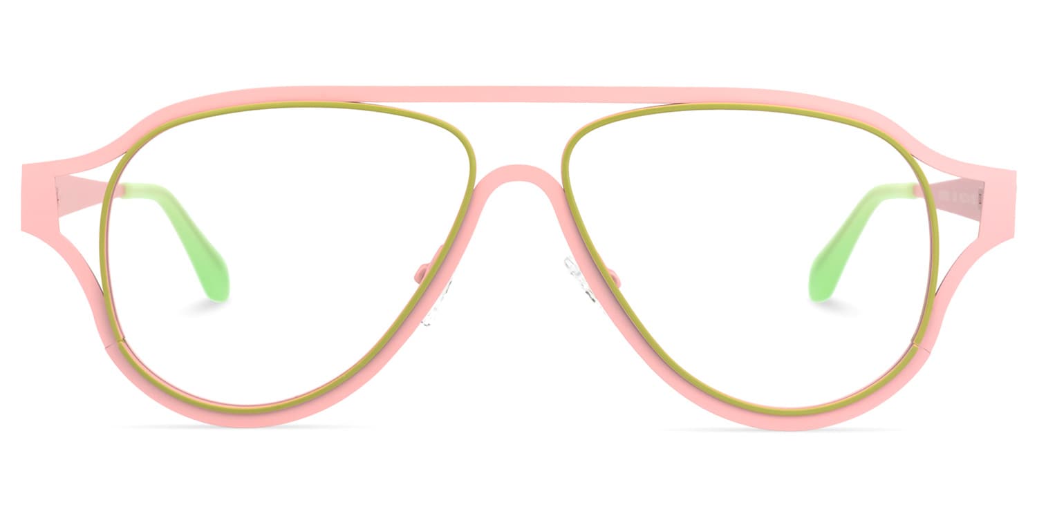 

Abrienda - Aviator Pink Eyeglasses