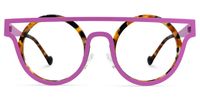 Acantha - Aviator Purple/Tortoise Eyeglasses | Vooglam Angle View