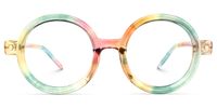 Acadia - Round Multicolor Eyeglasses | Vooglam Angle View