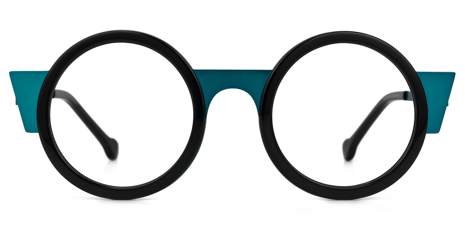 

Achaicus - Round Black Eyeglasses
