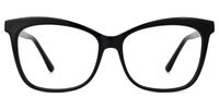 Alfven - Bold Black Glasses Butterfly Shaped | Vooglam Angle View