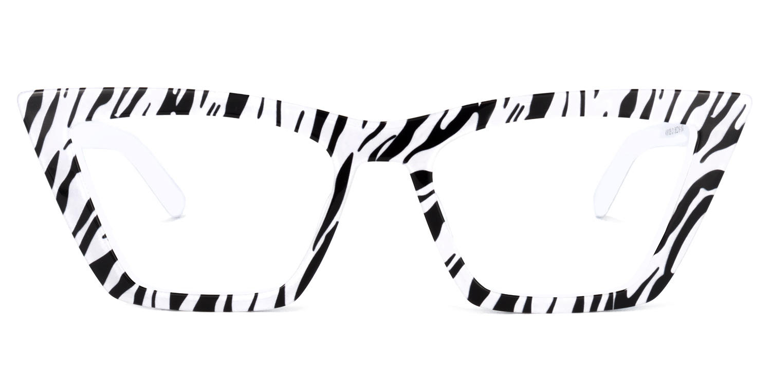

Ruthann - Cat Eye White/Black Eyeglasses