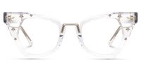 Adamma - Cat Eye Crystal Eyeglasses | Vooglam Angle View