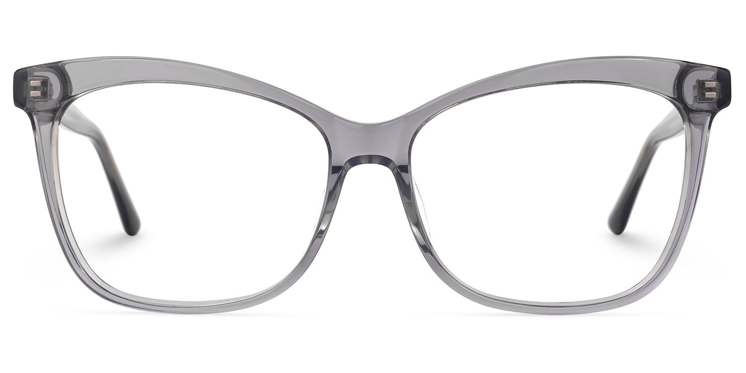 Alfven - Butterfly Grey Eyeglasses | Vooglam.com Angle View