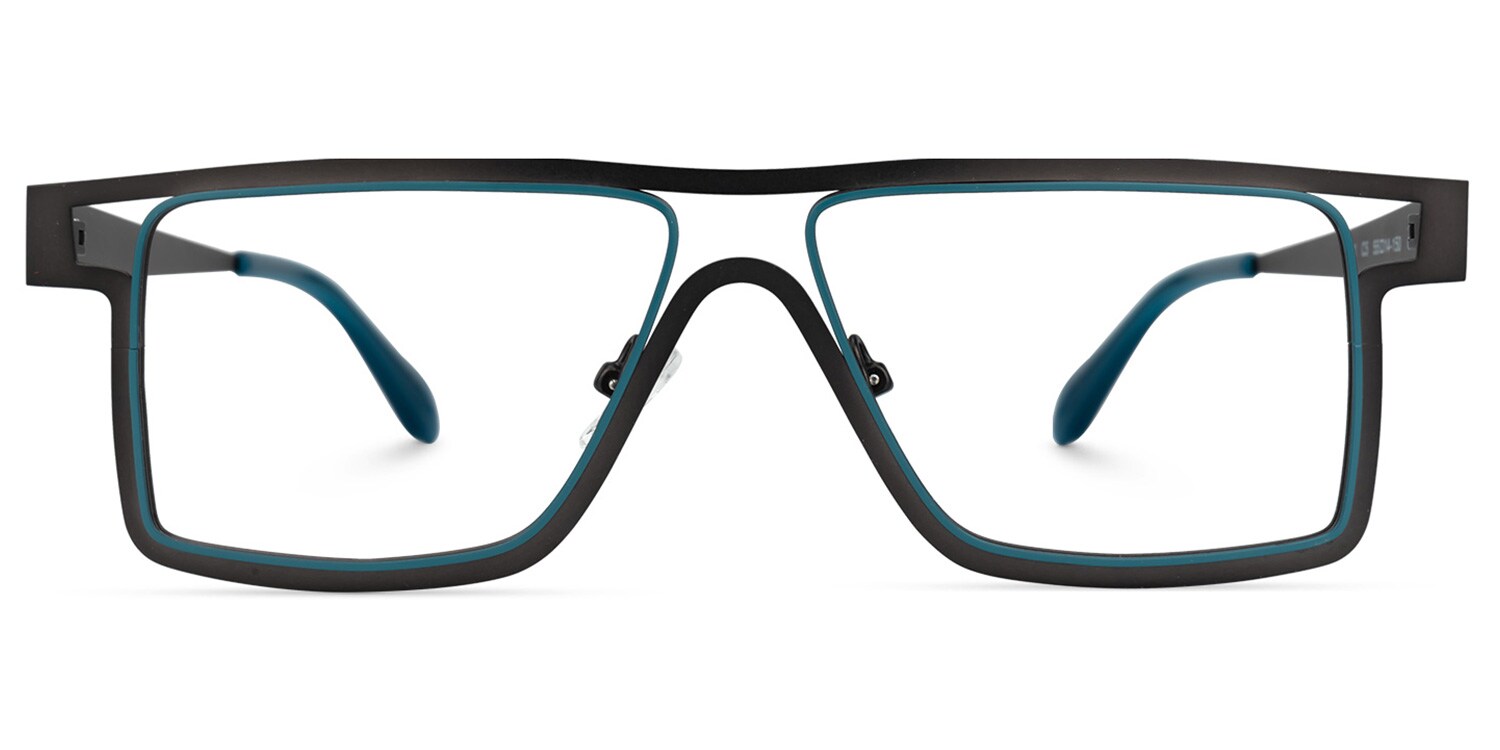 

Adarsh - Aviator Black/Blue Eyeglasses