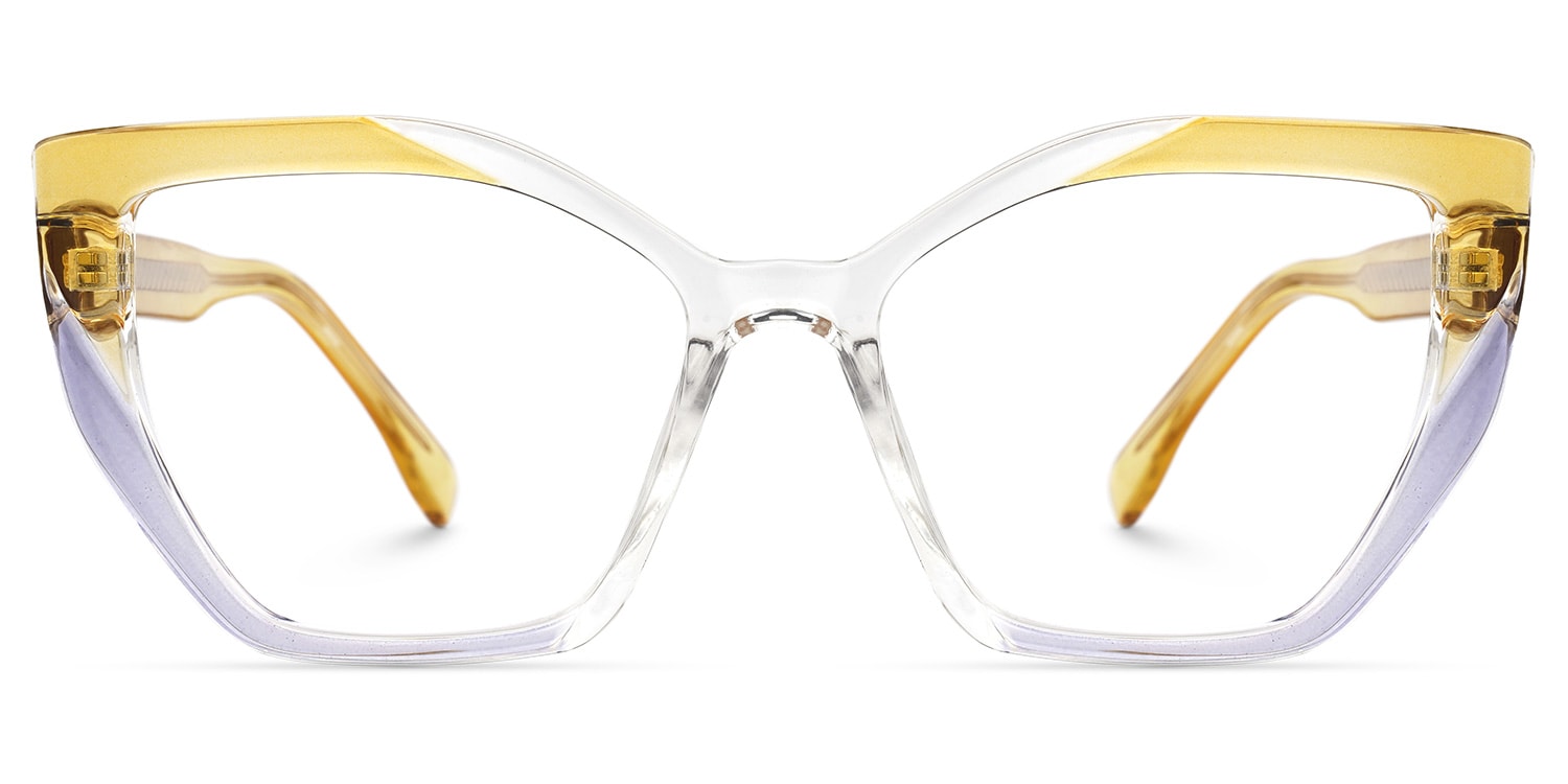 

Addax - Cat Eye Yellow/Crystal Eyeglasses