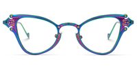 Chuchin - Cat Eye Purple Eyeglasses | Vooglam Angle View