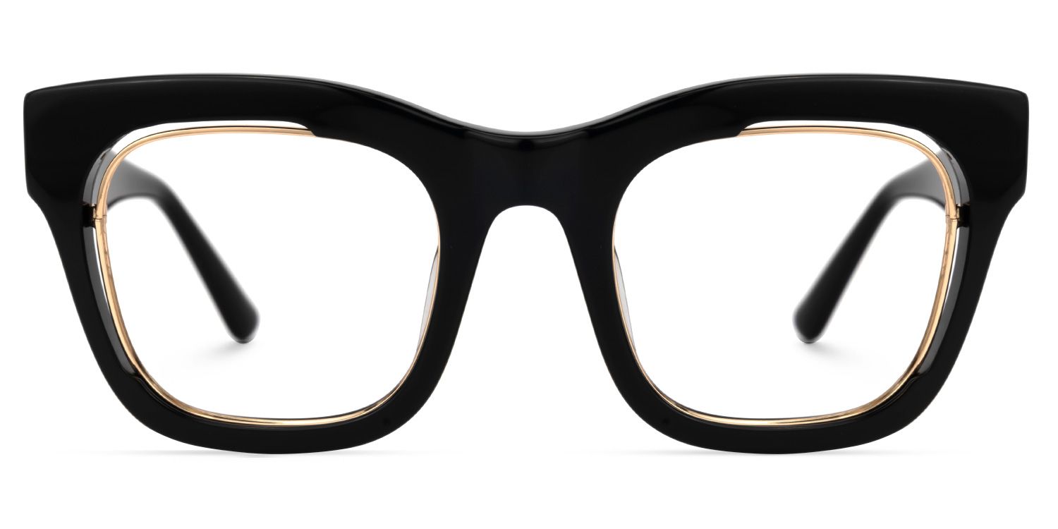 Adeben - Rectangle Black Eyeglasses product detail 2