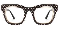 Adeben - Rectangle Pattern Eyeglasses | Vooglam Angle View