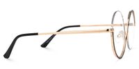 Manley - Sleek Round Black Semi-Rim Glasses | Vooglam
