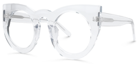 Cat Eye Crystal Eyeglasses ▏Vooglam.com Front View