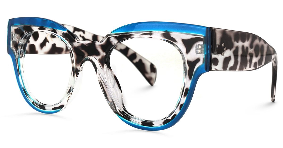Maribel - Round Leopard Eyeglasses | Vooglam