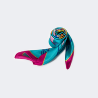 Latest Aqua Blue Scarf | Vooglam.com Front View