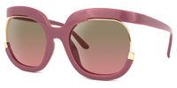 Round Mauve Sunglasses | Vooglam.com Front View