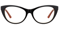 Penelope Cat Eye Black Eyeglasses - 2