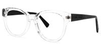Round Crystal Eyeglasses | Vooglam.com Front View