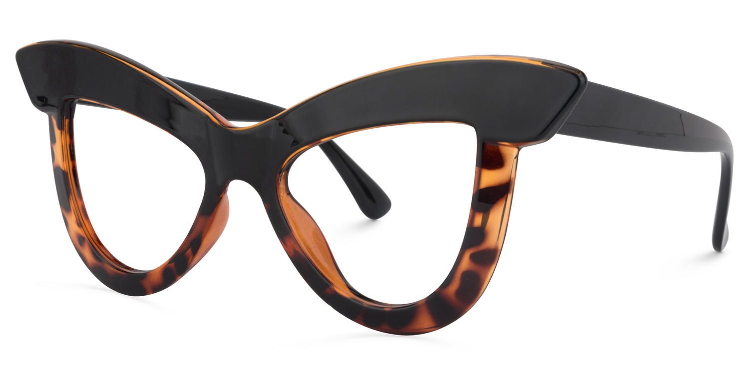 Cat Eye Tortoise Eyeglasses | Vooglam.com Front View