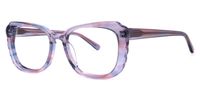 Rectangle Purple Eyeglasses | Vooglam.com Front View