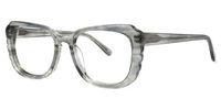 Rectangle Grey Eyeglasses | Vooglam.com Front View
