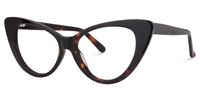 Unique Cat Eye Tortoise Eyeglasses│Vooglam Optical Glasses Front View