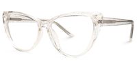 Cat Eye Crystal Eyeglasses | Vooglam.com Front View