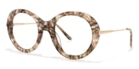 Abril Round Light/Tortoise Eyeglasses - 2