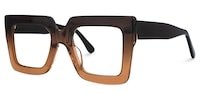 Charisse - Square Tawny Eyeglasses - 2