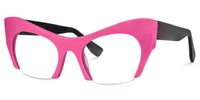 Kyle Cat Eye Pink Eyeglasses | Vooglam Eyeglsses Front View