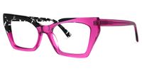 Kirsten - Rectangle Two-tone Eyeglasses | Vooglam Front View