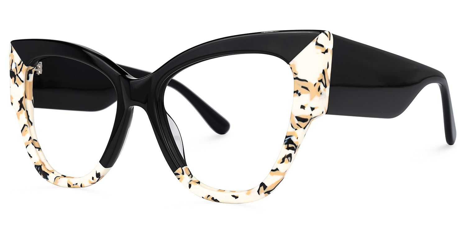 Tovar - Square Black Eyeglasses | Vooglam Front View