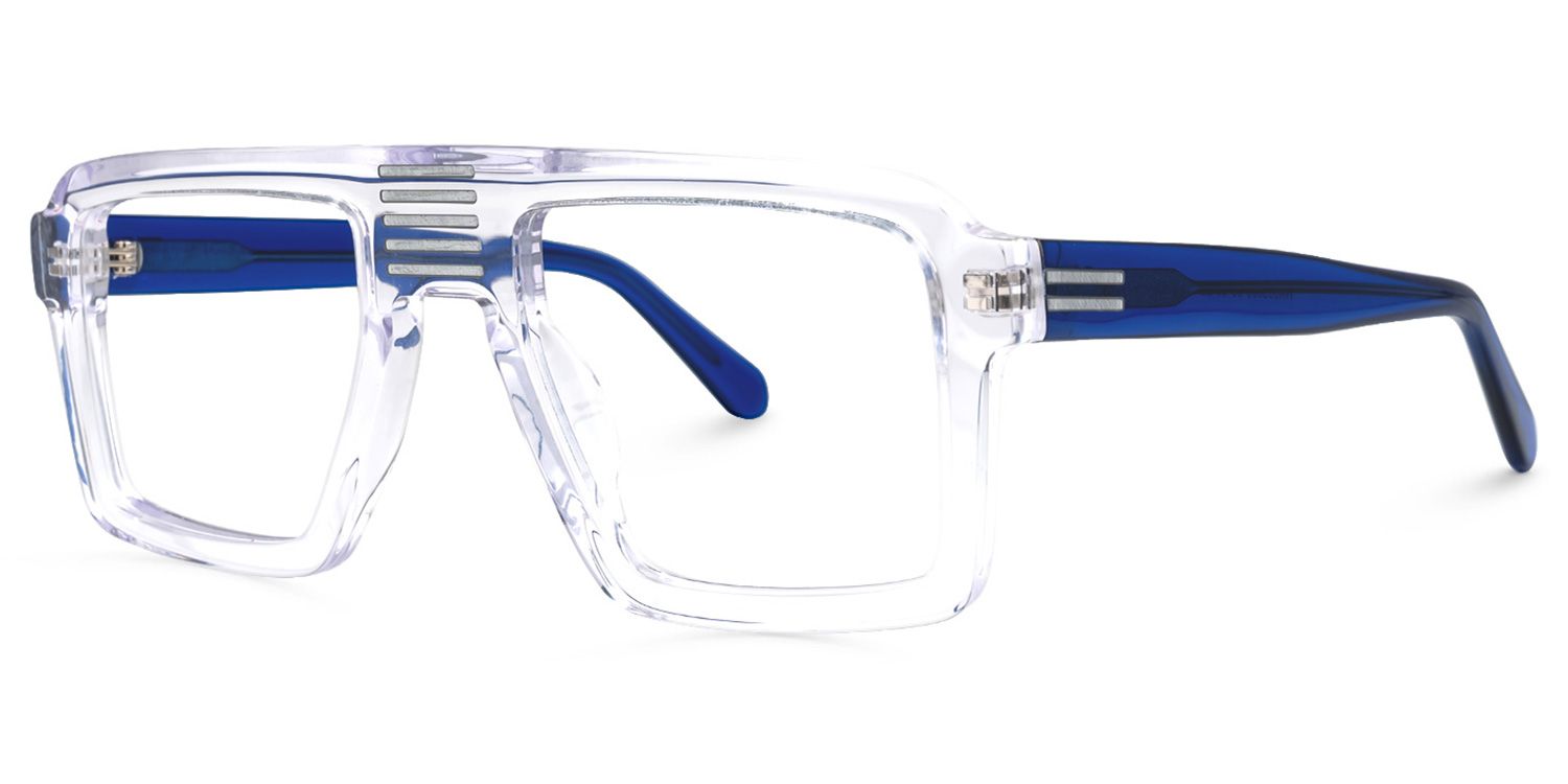 Russeau - Aviator Crystal Eyeglasses | Vooglam Front View