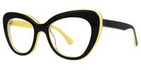 Joselito - Cat Eye Yellow Eyeglasses | Vooglam Front View