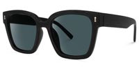 Foxx - Square Black Sunglasses | Vooglam Front View