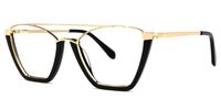 Guinto - Aviator Black Eyeglasses | Vooglam Front View
