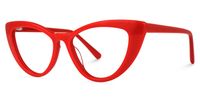 Jimenez - Cat Eye Red Eyeglasses | Vooglam Front View