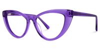 Jimenez - Cat Eye Purple Eyeglasses | Vooglam Front View