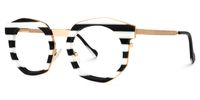 Basisky - Geometric Pattern Eyeglasses | Vooglam Front View