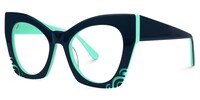 Lozano - Cat Eye Blue Eyeglasses - 2