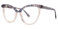 Florido - Cat Eye Floral Eyeglasses | Vooglam Front View