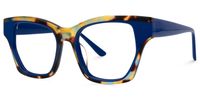 Velasco - Square Blue/Tortoise Eyeglasses | Vooglam Front View