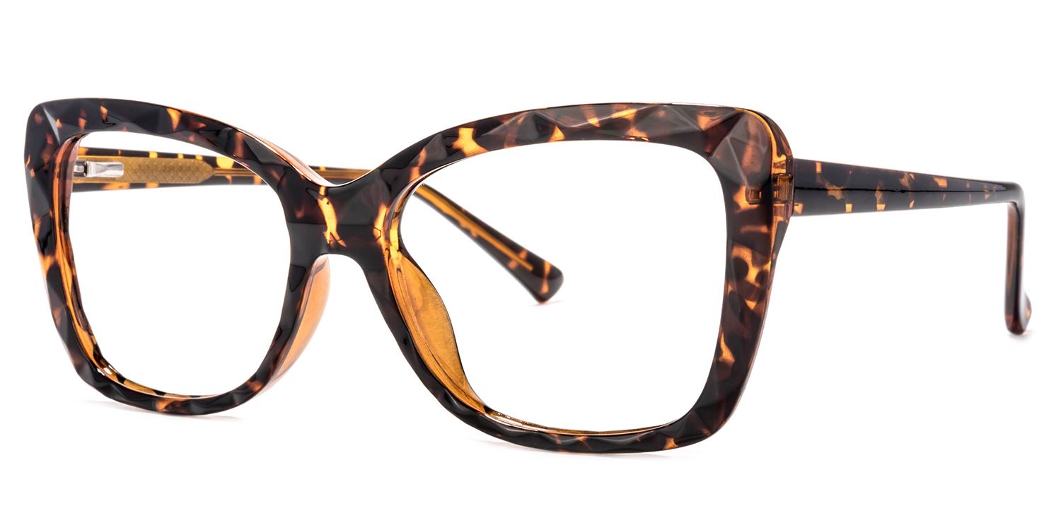 Shane Rectangle Tortoise Eyeglasses Vooglam