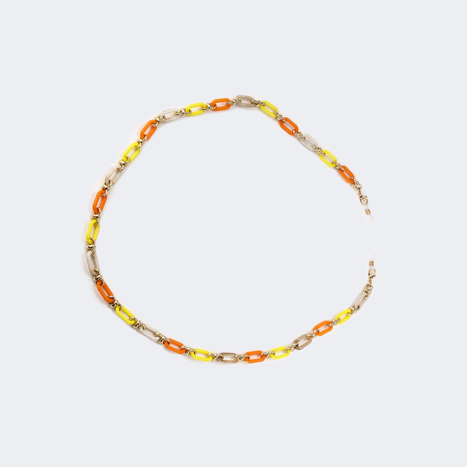 Elegant Yellow Glasses Chains by Vooglam.com - Front View
