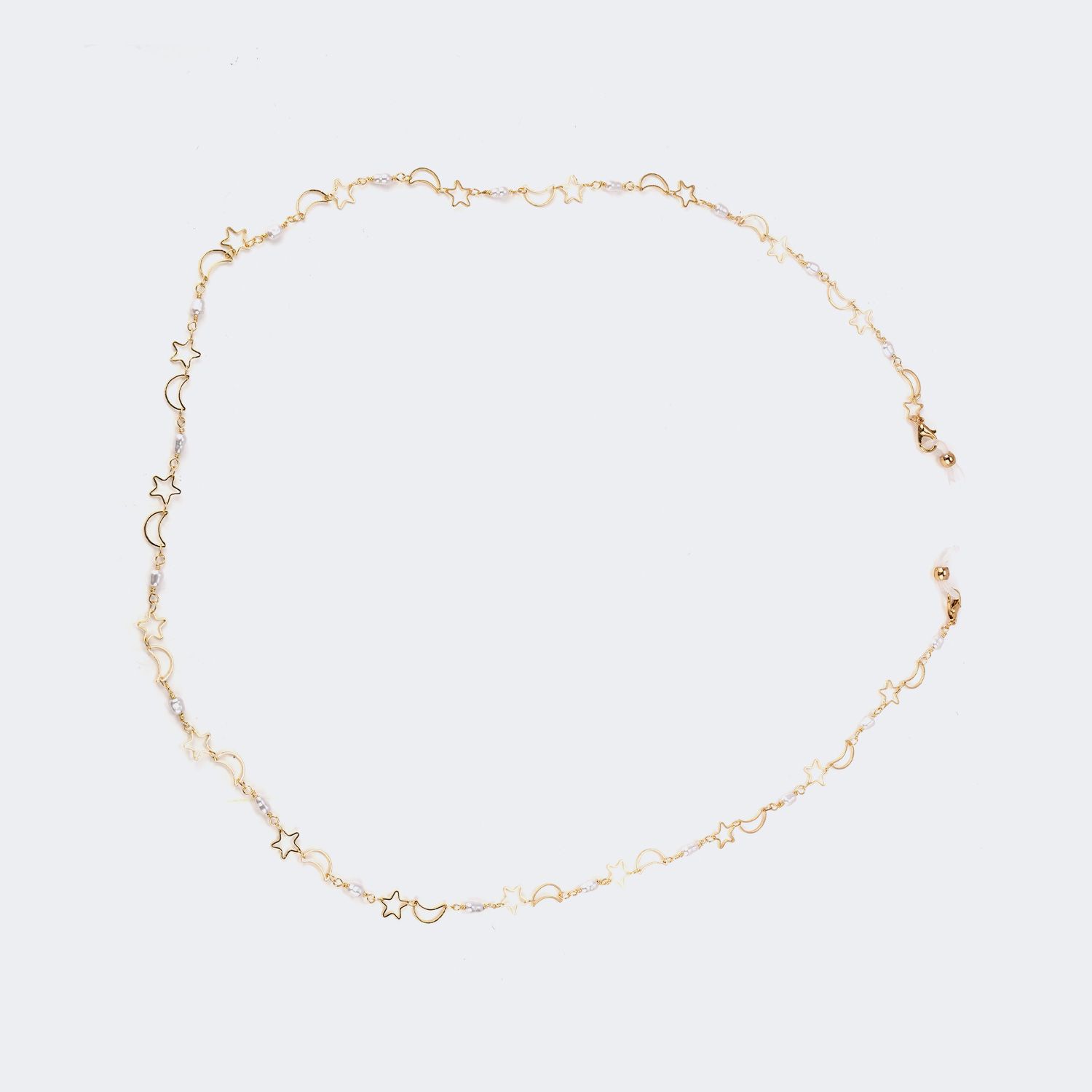 Lightweight Gold Glasses Chains | Vooglam.com Front View