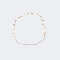 White Pearl Glasses Chains | Vooglam.com Front View