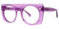 Archibald - Aviator Purple Eyeglasses | Vooglam Front View