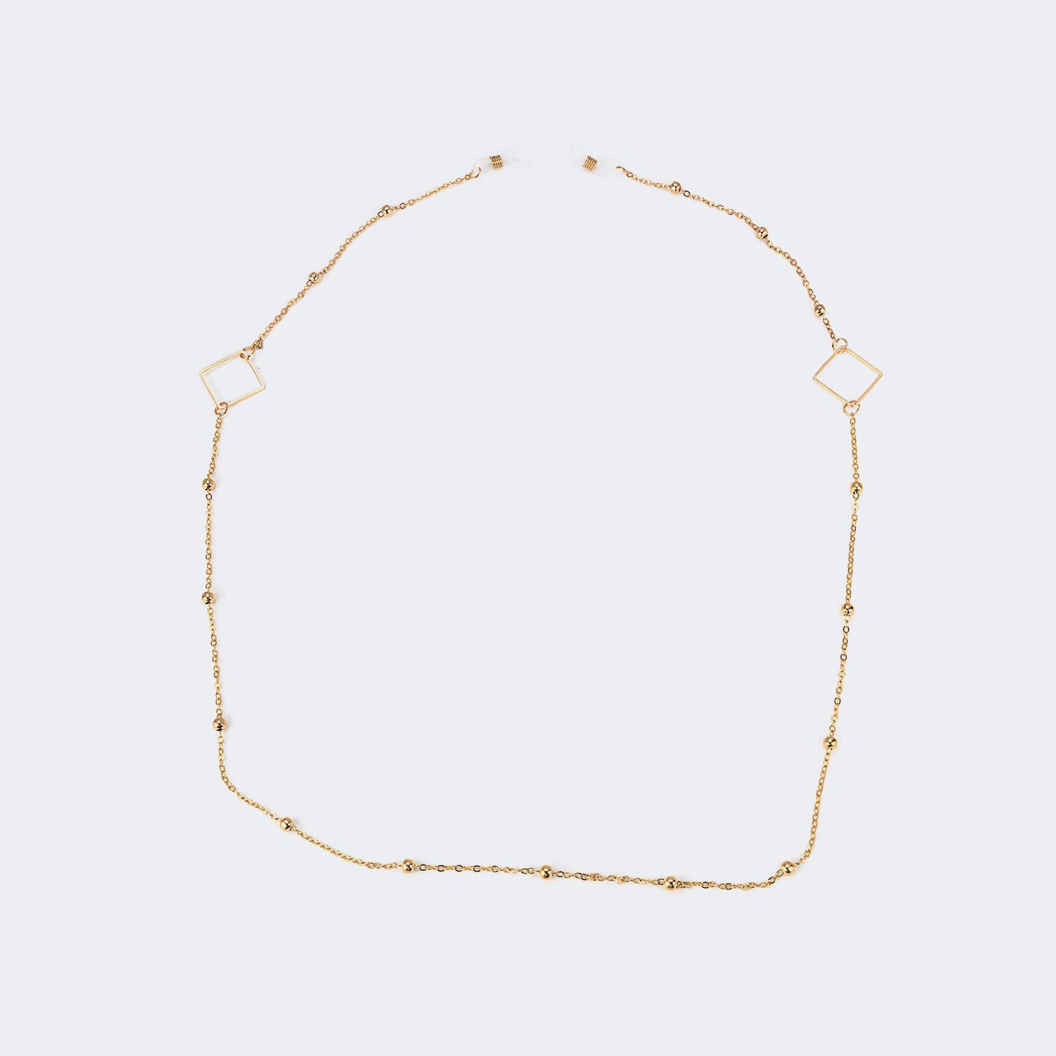 Stylish Gold Glasses Chains by Vooglam.com - Front View