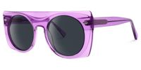 Karolina - Aviator Purple Sunglasses | Vooglam Front View