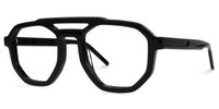 Mariela - Aviator Black Eyeglasses | Vooglam.com Front View