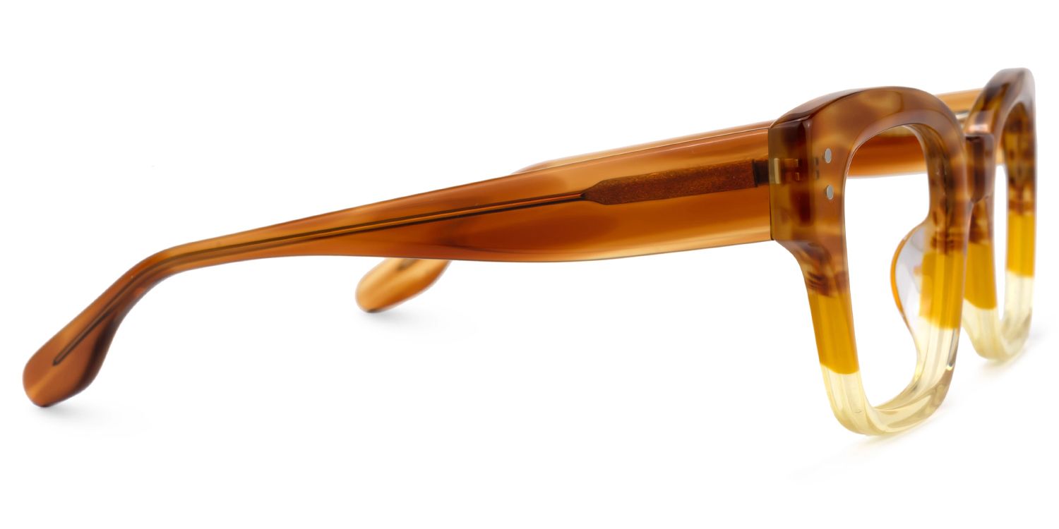 Wendell - Rectangle Brown Eyeglasses | Vooglam.com 4