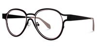 Pelham - Aviator Black Eyeglasses | Vooglam Front View